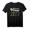 50. Geburtstag T-Shirt Mann, Jahrgang 1971 - Legendäres Retro und Vintage Geschenk für Jubilare, Ehemann, Papa & Mama
