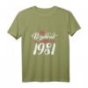 Damen Bezaubernd Seit 1981 Vintage T-Shirt zum 41. Geburtstag – Lustiges Geschenk für Frauen, Mädchen und Geburtstagspartys