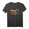30. Geburtstag Geschenk - Vintage T-Shirt Jahrgang '89 für Männer und Frauen, ideal für Party & Jubiläum