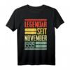 Legendär seit November 1999 Geschenk – Lustiges T-Shirt zum 20. Geburtstag für Jahrgang 1999, Frauen & Männer