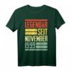 Legendär seit November 1999 Geschenk – Lustiges T-Shirt zum 20. Geburtstag für Jahrgang 1999, Frauen & Männer