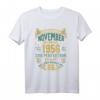 Lustiges 65. Geburtstag T-Shirt Jahrgang 1956 November - Vintage Geschenkidee für Männer und Frauen, Opa, Oma, Papa, Mama & Freunde