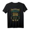 Lustiges Vintage T-Shirt zum 11. Geburtstag – Legenden Wurden In August Geboren Geschenkidee für Jungen und Mädchen 2010