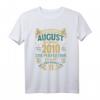 Lustiges Vintage T-Shirt zum 11. Geburtstag – Legenden Wurden In August Geboren Geschenkidee für Jungen und Mädchen 2010
