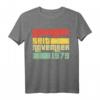 Legendär seit November 1979 Geschenk – Lustiges T-Shirt zum HapOwl für Männer und Frauen, Jahrgang 1979