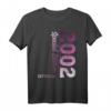 21. Geburtstag Männer T-Shirt Jahrgang 2002 - Geschenk für 21 Jahre September Geburtstagsfeier & Dekoration