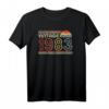 1983 Shirt - Geburtstag Jahrgang T-Shirt im Retro Vintage Stil, perfektes Geschenk für Männer und Frauen