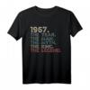 Herren Jahrgang 1967 The Year Man Myth King Legend Retro Geburtstag T-Shirt – Perfektes Geschenk für den 1967er Jahrgang & Geburtstagsparty