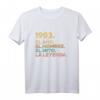 Jahrgang Herren Mythos Legende – Vintage Geburtstagsgeschenk 1983 T-Shirt für Männer und Jubilare