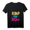 Damen 80er Jahrgang Geburtstag T-Shirt mit V-Ausschnitt – Retro Mode für Frauen, ideal für den 80er Geburtstag