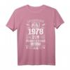 Lustiges T-Shirt zum 44. Geburtstag Jahrgang 1978 Juli - Vintage-Style Geschenk für Männer und Frauen
