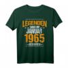 Legenden Sind Im Januar 1965 Geboren - Vintage Geburtstags T-Shirt für Männer & Frauen, Originelles Geschenk zum 1965er Jahrgang