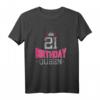 Damen 21. Geburtstag Geschenk Jahrgang 2001 - Birthday Queen Krone T-Shirt für Frauen, Mama, Oma und Freundinnen zum 21. Geburtstag