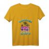 Damen 47. Geburtstag Vintage 1973 T-Shirt mit V-Ausschnitt – Retro Geschenk für Mann und Frau, Geburtstagsspruch mit Palmen & Ghettoblaster