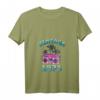 Damen 47. Geburtstag Vintage 1973 T-Shirt mit V-Ausschnitt – Retro Geschenk für Mann und Frau, Geburtstagsspruch mit Palmen & Ghettoblaster