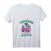 Damen 47. Geburtstag Vintage 1973 T-Shirt mit V-Ausschnitt – Retro Geschenk für Mann und Frau, Geburtstagsspruch mit Palmen & Ghettoblaster