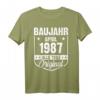 Baujahr April 1987 Vintage Mann Frau 35. Geburtstag T-Shirt - Lustiges Geschenk zum 35. Geburtstag für Damen und Herren