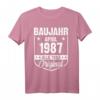 Baujahr April 1987 Vintage Mann Frau 35. Geburtstag T-Shirt - Lustiges Geschenk zum 35. Geburtstag für Damen und Herren