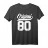 43. Geburtstag Geschenk für Mann und Frau - Original Jahrgang 1980 T-Shirt für Frauen und Männer, lustiges Geburtstagsoutfit