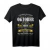 Geschenk zum 52. Geburtstag Jahrgang 1968 Oktober - Vintage T-Shirt für Männer und Frauen, legendäres Geburtstagsmotiv für Sie & Ihn