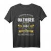 Geschenk zum 52. Geburtstag Jahrgang 1968 Oktober - Vintage T-Shirt für Männer und Frauen, legendäres Geburtstagsmotiv für Sie & Ihn