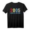 Limited Edition 2005 Geburtstag Jahrgang 15 T-Shirt – Retro Geschenkidee für Männer, Frauen & Paare zum 15. Geburtstag