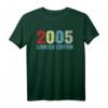 Limited Edition 2005 Geburtstag Jahrgang 15 T-Shirt – Retro Geschenkidee für Männer, Frauen & Paare zum 15. Geburtstag