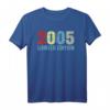 Limited Edition 2005 Geburtstag Jahrgang 15 T-Shirt – Retro Geschenkidee für Männer, Frauen & Paare zum 15. Geburtstag