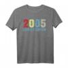 Limited Edition 2005 Geburtstag Jahrgang 15 T-Shirt – Retro Geschenkidee für Männer, Frauen & Paare zum 15. Geburtstag