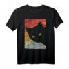 Katze Shirt. Jahrgang Cat T-Shirt im Retro Vintage Stil – Süßes Katzen Mama oder Papa Shirt für Männer und Frauen