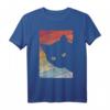 Katze Shirt. Jahrgang Cat T-Shirt im Retro Vintage Stil – Süßes Katzen Mama oder Papa Shirt für Männer und Frauen