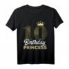 Kinder 10. Geburtstag Mädchen Geschenk - Prinzessin Jahrgang 2013 Süßes T-Shirt mit Krone für Geburtstagsfeier & Party