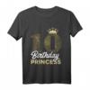 Kinder 10. Geburtstag Mädchen Geschenk - Prinzessin Jahrgang 2013 Süßes T-Shirt mit Krone für Geburtstagsfeier & Party