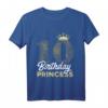 Kinder 10. Geburtstag Mädchen Geschenk - Prinzessin Jahrgang 2013 Süßes T-Shirt mit Krone für Geburtstagsfeier & Party