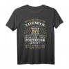 1972 Legenden Wurden 1972 Geboren Geburtstag Jahrgang 1972 T-Shirt – Lustiges Geschenk & Partydeko für den 50. Geburtstag Mann & Frau
