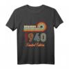 Herren 1940 Jahrgang Baujahr 1940 T-Shirt - Legendär seit 1940, ideales Geschenk zum Geburtstag und Jubiläum