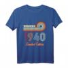 Herren 1940 Jahrgang Baujahr 1940 T-Shirt - Legendär seit 1940, ideales Geschenk zum Geburtstag und Jubiläum