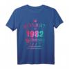 Geburtsjahr 1982 Königin Zur Perfektion Gereift Geburtstag T-Shirt – Vintage Design für Frauen, perfekt als Geschenk zum 1982 Geburtstag