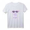 Witziges 61. Geburtstag T-Shirt für Damen – Originelles Geschenk für Frauen Jahrgang 1960 mit Spruch, Herz-Brille und Regenbogen-Design