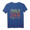 Lustiges 15. Geburtstag T-Shirt zum Jahrgang 2006 September - Vintage Stil Geschenkidee für Sie & Ihn