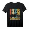 46. Geburtstag Shirt Jahrgang 1978 Vintage Oldtimer Geschenk – Lustiges Last Minute T-Shirt für Männer, Väter, Opas & Freunde