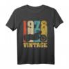 46. Geburtstag Shirt Jahrgang 1978 Vintage Oldtimer Geschenk – Lustiges Last Minute T-Shirt für Männer, Väter, Opas & Freunde