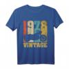 46. Geburtstag Shirt Jahrgang 1978 Vintage Oldtimer Geschenk – Lustiges Last Minute T-Shirt für Männer, Väter, Opas & Freunde