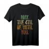 Kinder 4. Geburtstag Mai - May the 4th be w with you T-Shirt, Level-4 Complete, Vintage Retro Design für Jungen und Mädchen