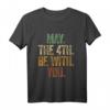 Kinder 4. Geburtstag Mai - May the 4th be w with you T-Shirt, Level-4 Complete, Vintage Retro Design für Jungen und Mädchen