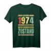 49. Geburtstag T-Shirt für Jahrgang 1974 - Lustiges Geschenk mit Spruch 'Oldtimer 1974 Guter Gebraucht' für Sie und Ihn
