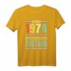49. Geburtstag T-Shirt für Jahrgang 1974 - Lustiges Geschenk mit Spruch 'Oldtimer 1974 Guter Gebraucht' für Sie und Ihn