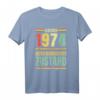 49. Geburtstag T-Shirt für Jahrgang 1974 - Lustiges Geschenk mit Spruch 'Oldtimer 1974 Guter Gebraucht' für Sie und Ihn