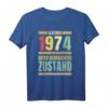 49. Geburtstag T-Shirt für Jahrgang 1974 - Lustiges Geschenk mit Spruch 'Oldtimer 1974 Guter Gebraucht' für Sie und Ihn