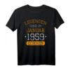Legenden Sind Im Januar 1959 Geboren T-Shirt - Witziges Vintage Geburtstagsgeschenk für Damen und Herren, Jubiläumsoutfit für Party & Alltag